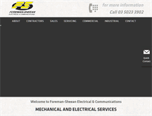 Tablet Screenshot of foreman-sheean.com.au